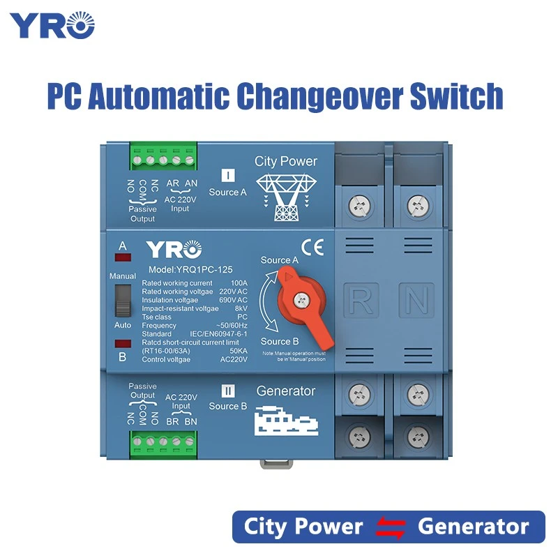 2p 125a 220 V generator typu PC ATS
