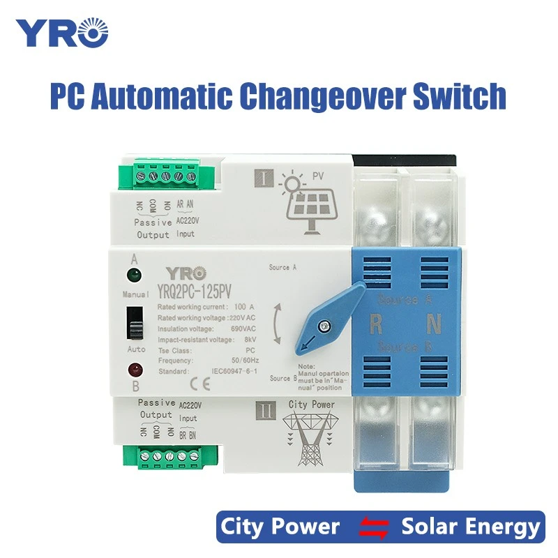 2p 125a 220 V falownika PC Słoneczne ATS