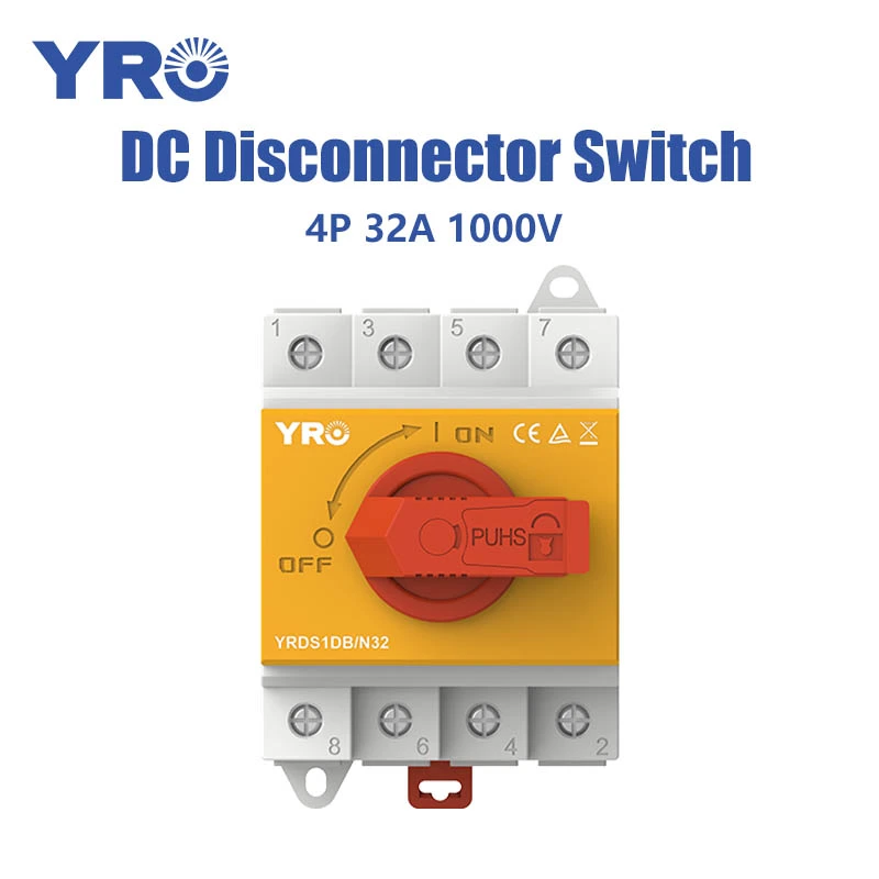 4P 32A 1000V DC Switch